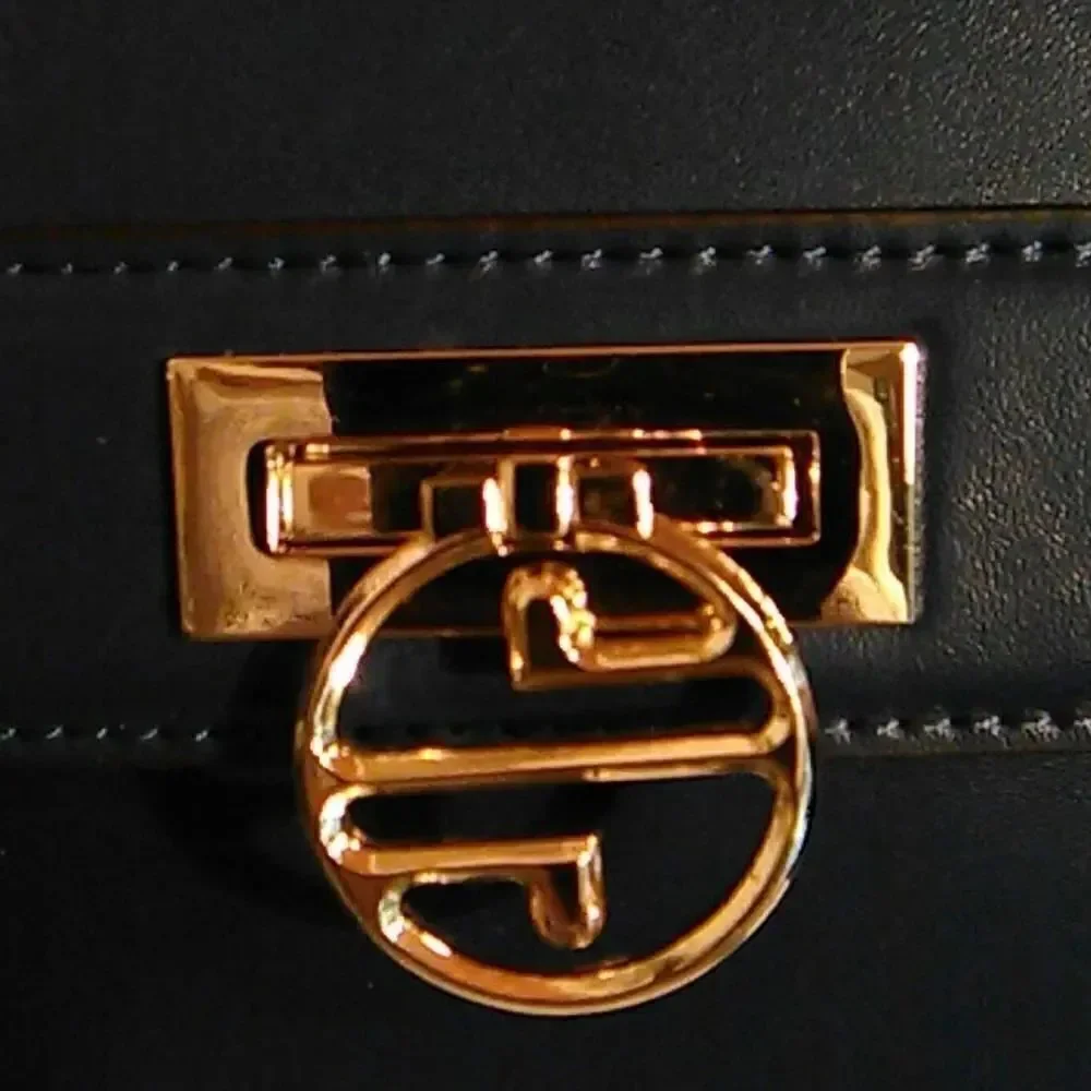 Segolene en cuir Blue Bag